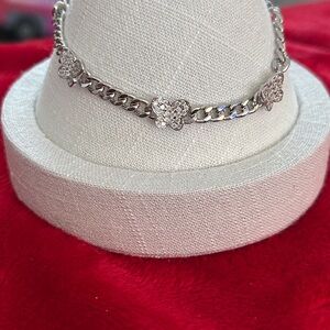 Luxury Moissanite Diamond Butterfly cuban link Bracelet
